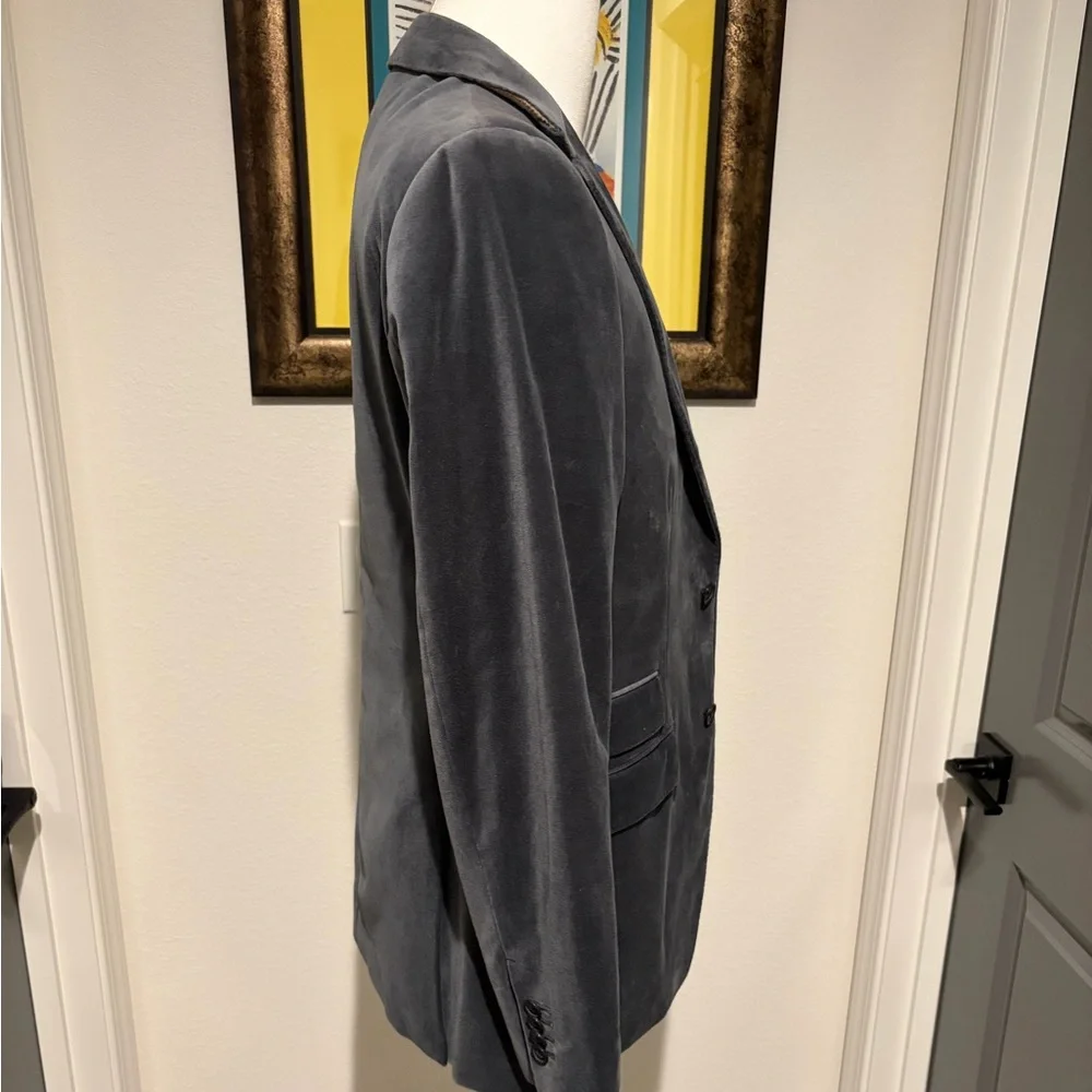Banana Republic Grey Velvet Sport Coat - Size 40 Brand New and Never Worn - Picture 2 of 5